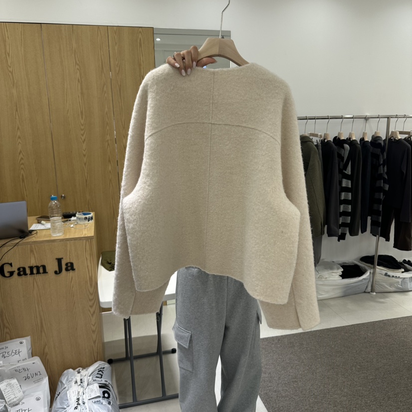 GAM JA東大門實拍女士新品人氣休閑時尚推薦真品夾克圓領GAM JA夾克
