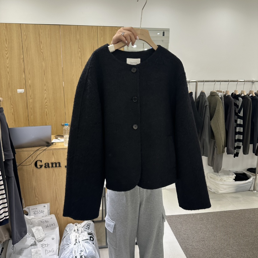 GAM JA東大門實拍女士新品人氣休閑時尚推薦真品夾克圓領GAM JA夾克圖色2