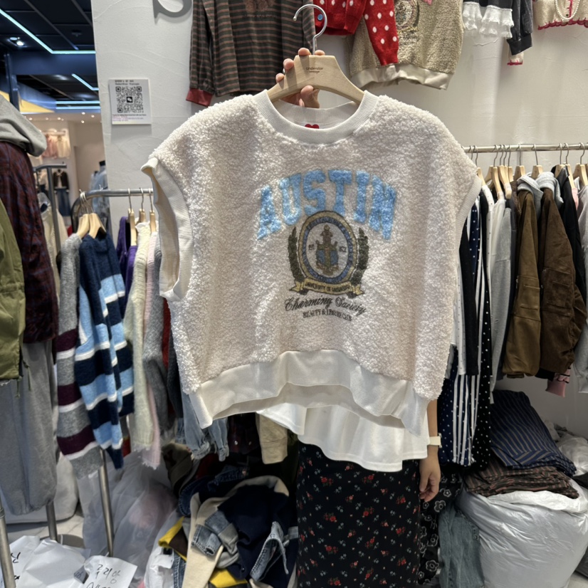 UNDERSTAR_VINTAGE東大門直郵女士新品休閑人氣推薦吊帶背心UNDERSTAR_VINTAGE吊帶/背心圖色1
