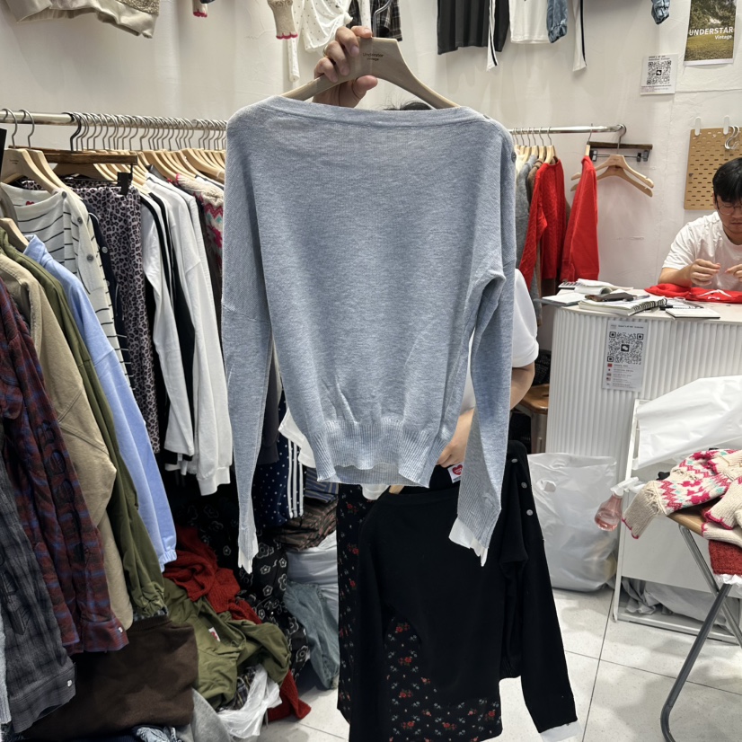 UNDERSTAR_VINTAGE韓國代購女裝新款休閑推薦時尚熱賣針織衫UNDERSTAR_VINTAGE針織衫圖色4