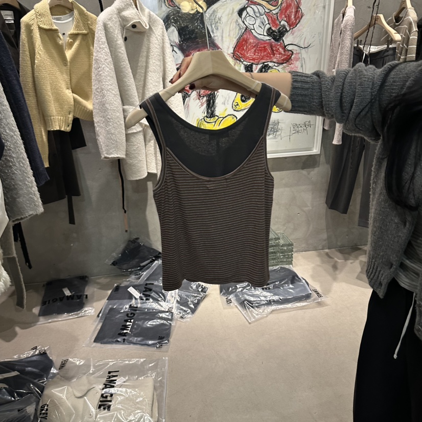 LAMAGIEPIE/LAMAGIE GREY韓國直郵女士新款時尚吊帶背心無袖LAMAGIEPIE/LAMAGIE GREY吊帶/背心