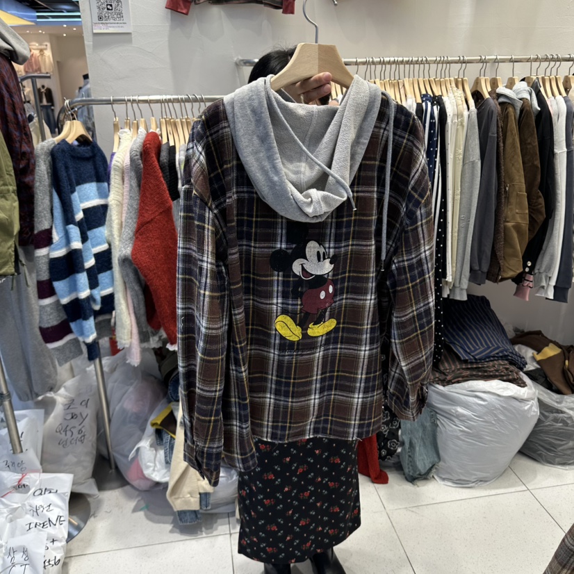 UNDERSTAR_VINTAGE東大門代購女裝新品推薦襯衫蕾絲衫連帽衫格紋UNDERSTAR_VINTAGE襯衫/蕾絲衫