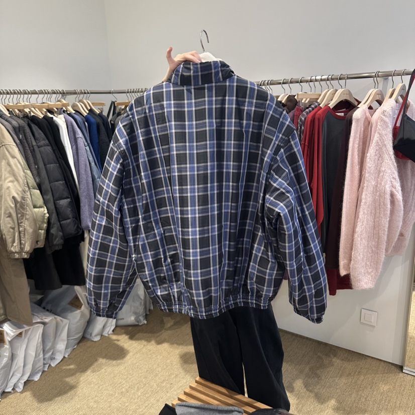 SELF SERVICE/MASOF東大門實拍女士新品人氣休閑夾克格子SELF SERVICE/MASOF夾克