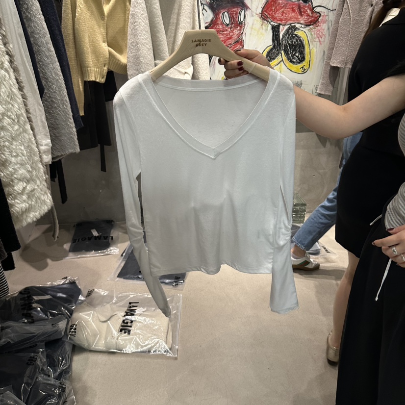 LAMAGIEPIE/LAMAGIE GREY東大門直郵女士新款休閑長袖T恤LAMAGIEPIE/LAMAGIE GREY長袖T恤圖色1