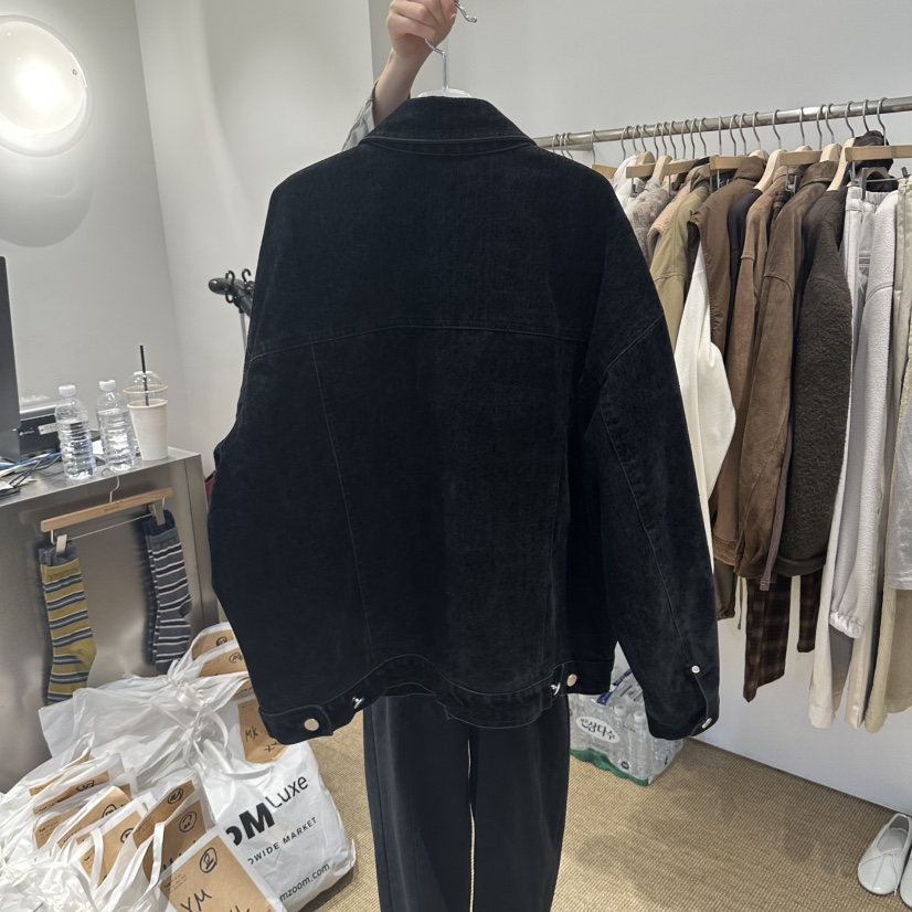 SELF SERVICE/MASOF韓國代購女裝新品人氣真品夾克天鵝絨SELF SERVICE/MASOF夾克
