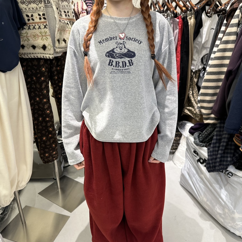 HONEY東大門代購女裝新品時尚休閑人氣推薦真品熱賣衛衣Honey衛衣圖色1灰色