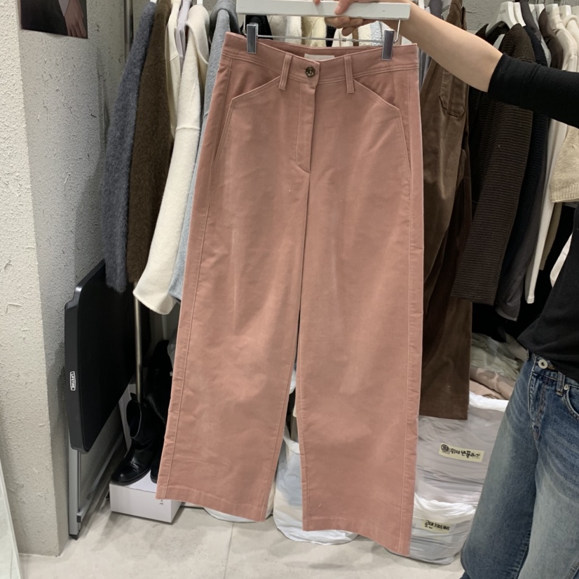 BRONZE韓國代購女裝新款人氣時尚熱賣真品推薦休閑褲天鵝絨BRONZE休閑褲圖色2