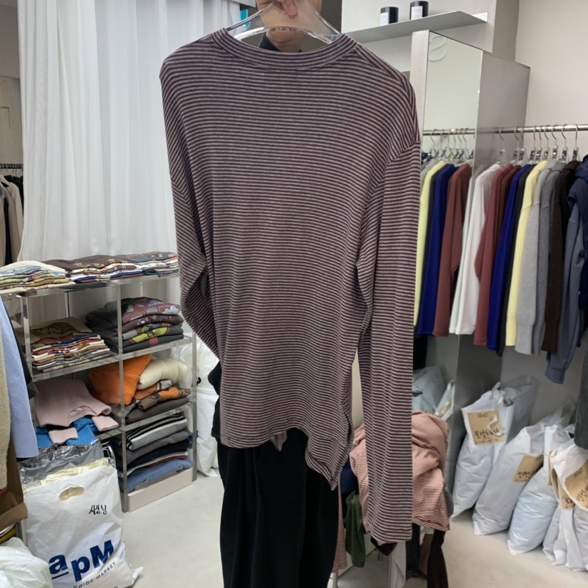 LEESEED-A/SEED韓國代購女士新品人氣推薦熱賣時尚長袖T恤SEeD-SOBORO長袖T恤