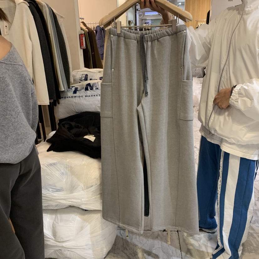 LA MAGIE FEMME東大門代購女士新品熱賣人氣休閑褲不加絨Lamagie Femme休閑褲圖色2淺灰