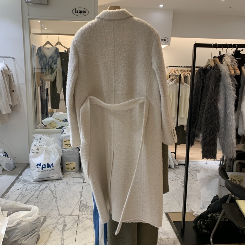 LA MAGIE FEMME東大門直郵女裝新款時尚中長款大衣含腰帶Lamagie Femme中長款大衣