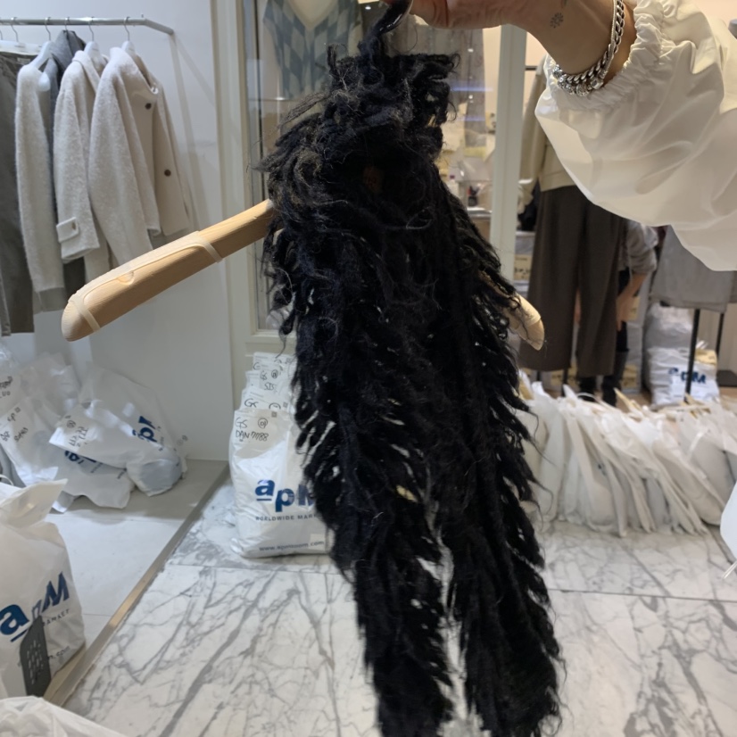 LA MAGIE FEMME東大門直郵女士新品推薦休閑真品圍巾披肩Lamagie Femme圍巾/披肩圖色4黑
