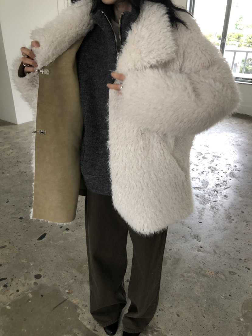 MOVENNE東大門直郵女裝新品真品時尚熱賣推薦休閑短款大衣MOVENNE短款大衣