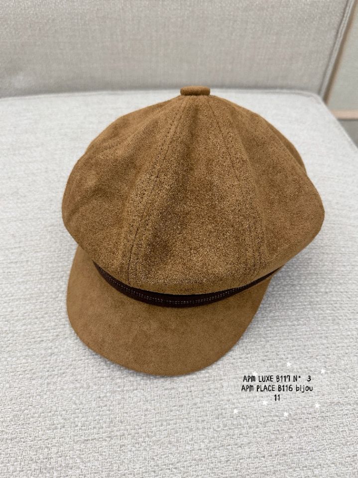 N3韓國直郵女裝新款職業熱賣真品時尚推薦帽子絨面革貝雷N3帽子