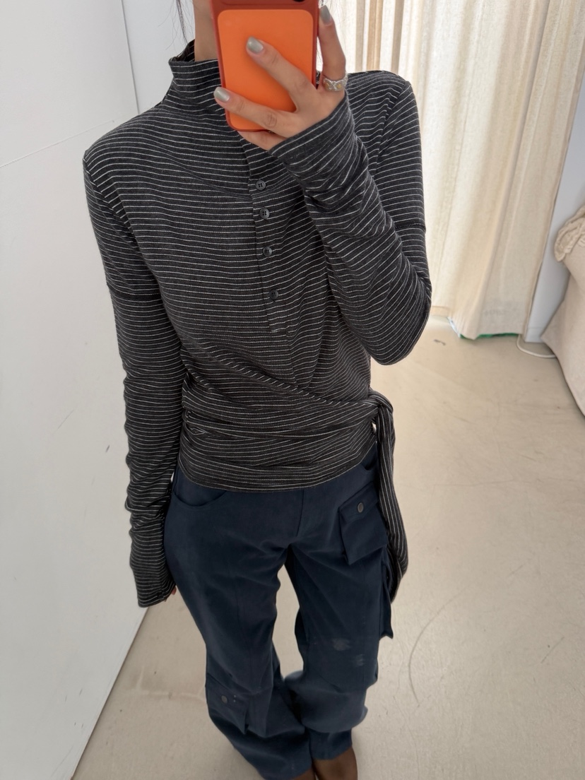 OLI EDIT東大門直郵女士新品時尚推薦職業真品人氣長袖T恤OLI EDIT長袖T恤圖色3