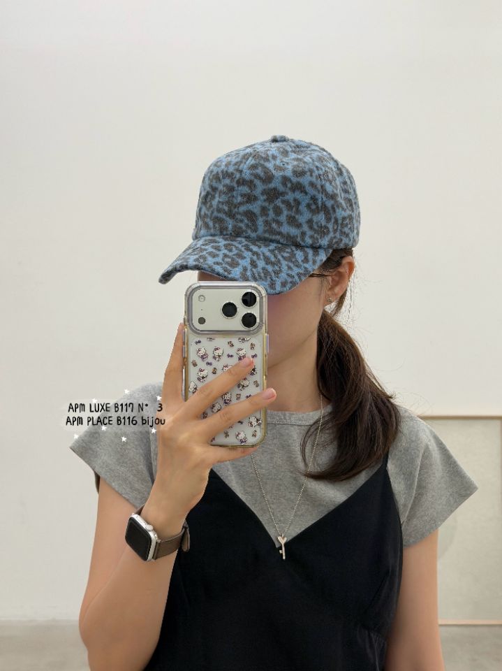 N3東大門代購女裝新款熱賣真品時尚休閑職業人氣帽子豹紋N3帽子