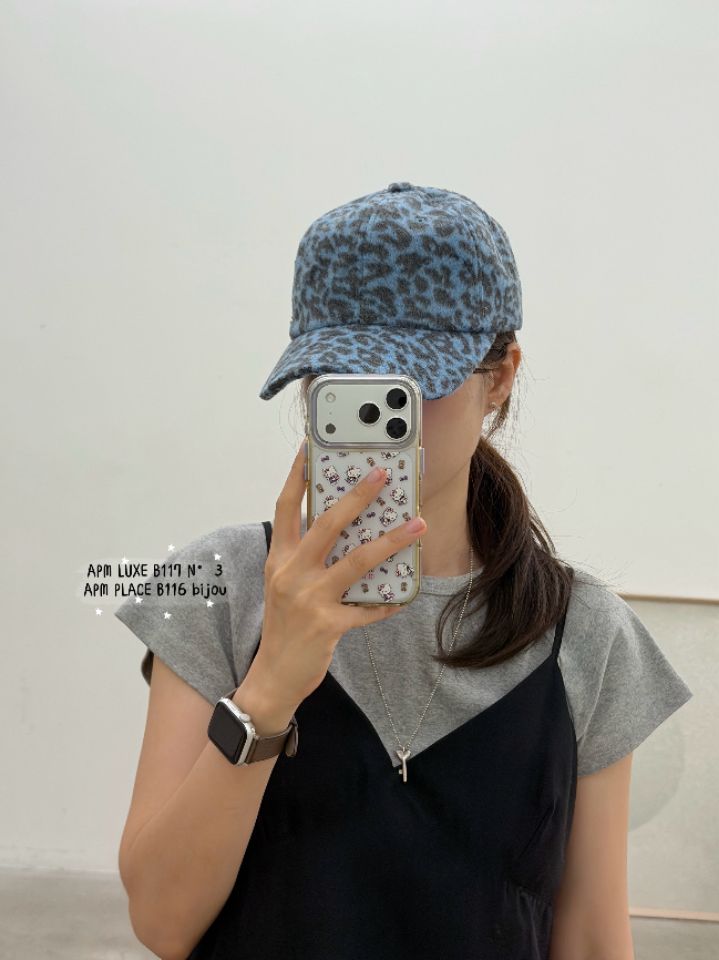 N3東大門代購女裝新款熱賣真品時尚休閑職業人氣帽子豹紋N3帽子