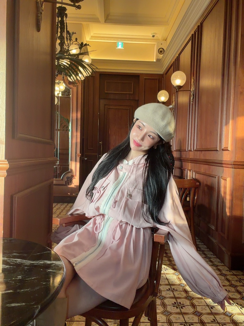 SEOUL PALETTE-Q韓國代購女裝新款熱賣真品連衣裙工裝連帽SEOUL PALETTE-Q連衣裙