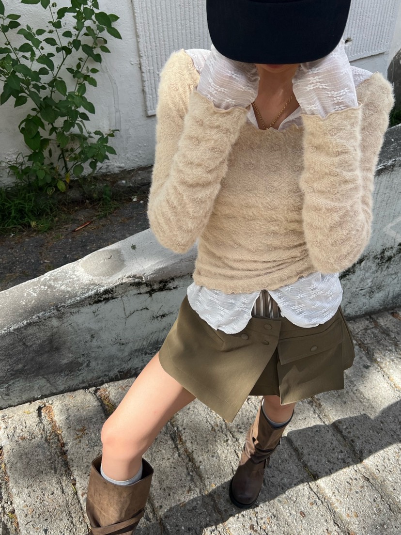 ZEROZERO韓國直郵女裝新品時尚推薦真品熱賣長袖T恤不含內搭ZEROZERO長袖T恤圖色2
