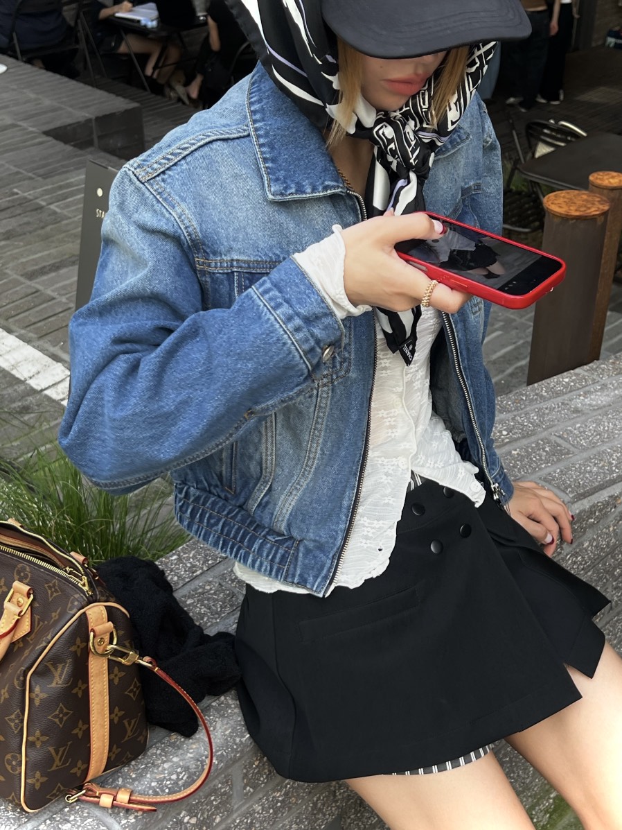 ZEROZERO韓國代購女士新款推薦真品時尚熱賣人氣休閑夾克ZEROZERO夾克圖色1