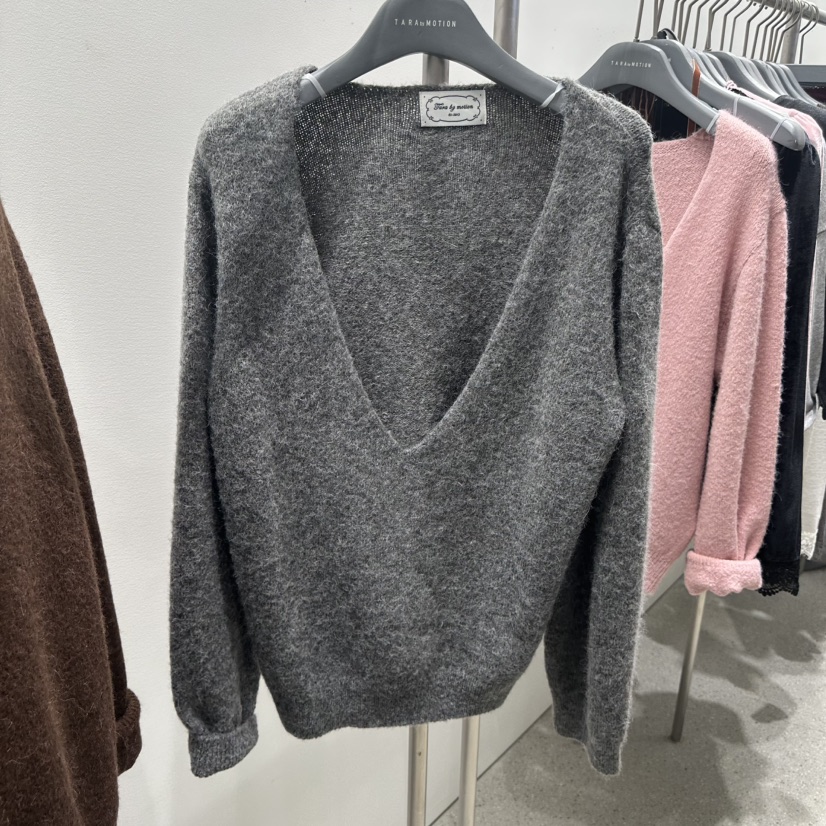 TARABY MOTION韓國代購女裝新品推薦休閑毛衣不含內搭羊駝TARABY MOTION毛衣圖色3