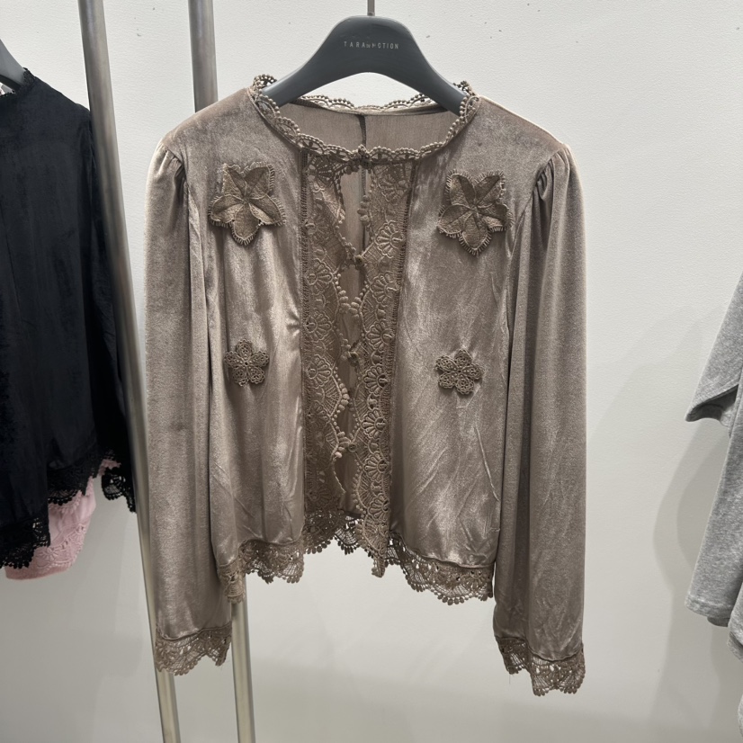 TARABY MOTION韓國代購女裝新品推薦真品時尚長袖T恤天鵝絨TARABY MOTION長袖T恤圖色3