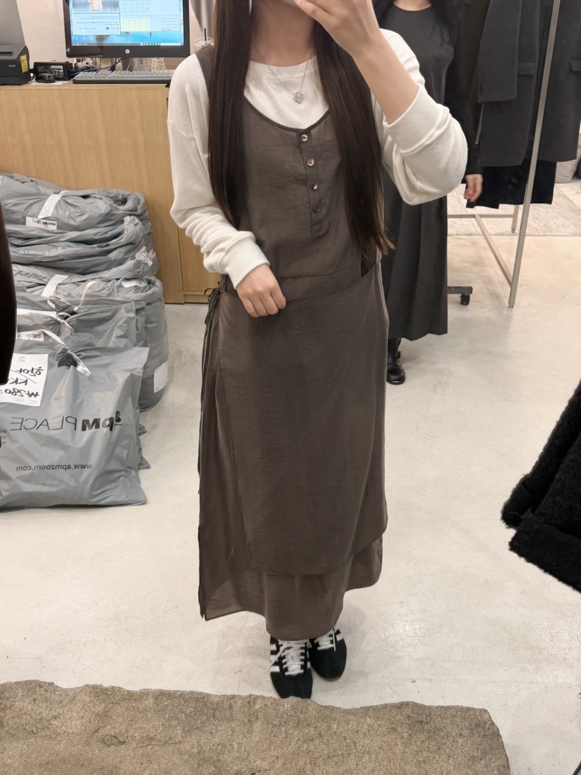 THE EYL東大門代購女裝新品真品休閑人氣推薦連衣裙OPS透明THE EYL連衣裙