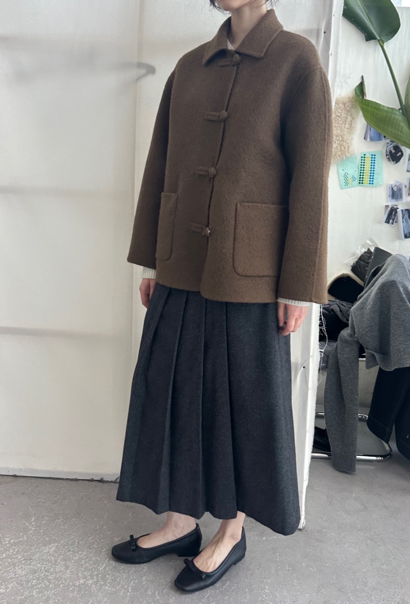 THE EYL韓國直郵女裝新品時尚推薦熱賣人氣真品短款大衣THE EYL短款大衣