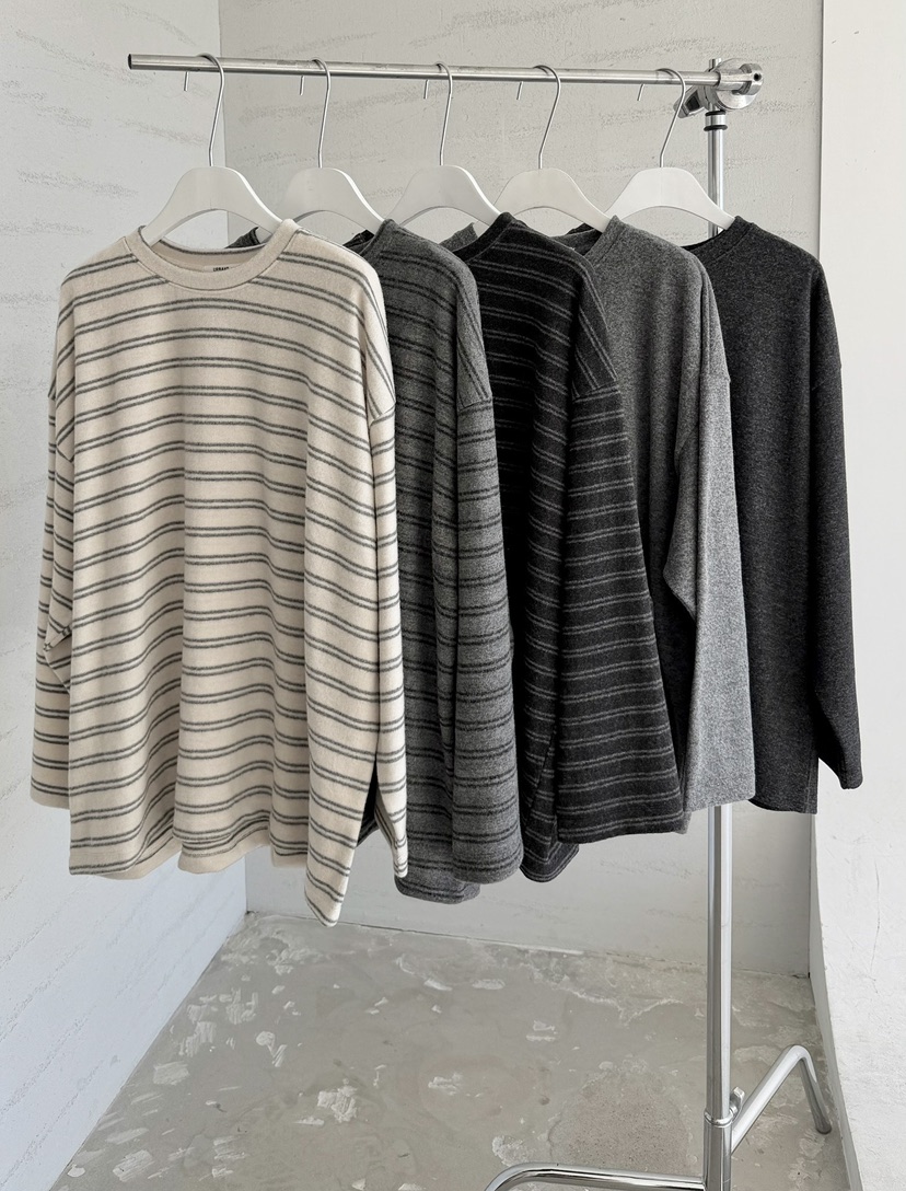 URBANE cloth韓國直郵女士新款推薦人氣時尚長袖T恤加絨URBANE cloth長袖T恤