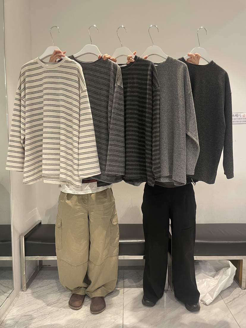URBANE cloth韓國直郵女士新款推薦人氣時尚長袖T恤加絨URBANE cloth長袖T恤
