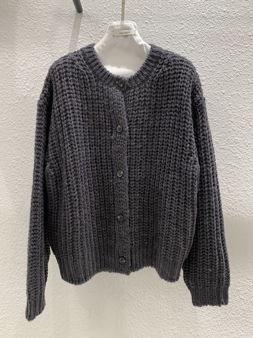 LUCY SALON東大門代購女裝新品真品時尚熱賣推薦毛衣開襟LUCY SALON毛衣圖色3墨色