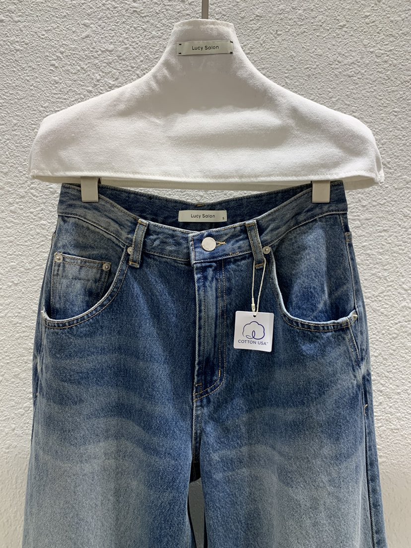 LUCY SALON韓國代購女士新品推薦人氣熱賣時尚休閑牛仔褲LUCY SALON牛仔褲