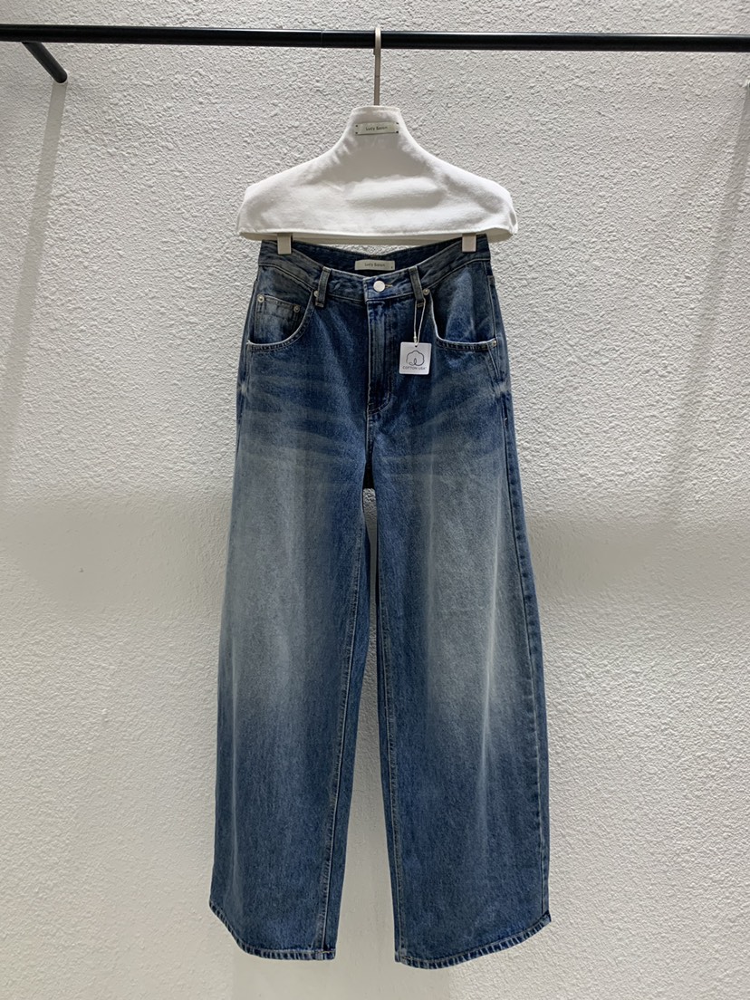 LUCY SALON韓國代購女士新品推薦人氣熱賣時尚休閑牛仔褲LUCY SALON牛仔褲圖色1