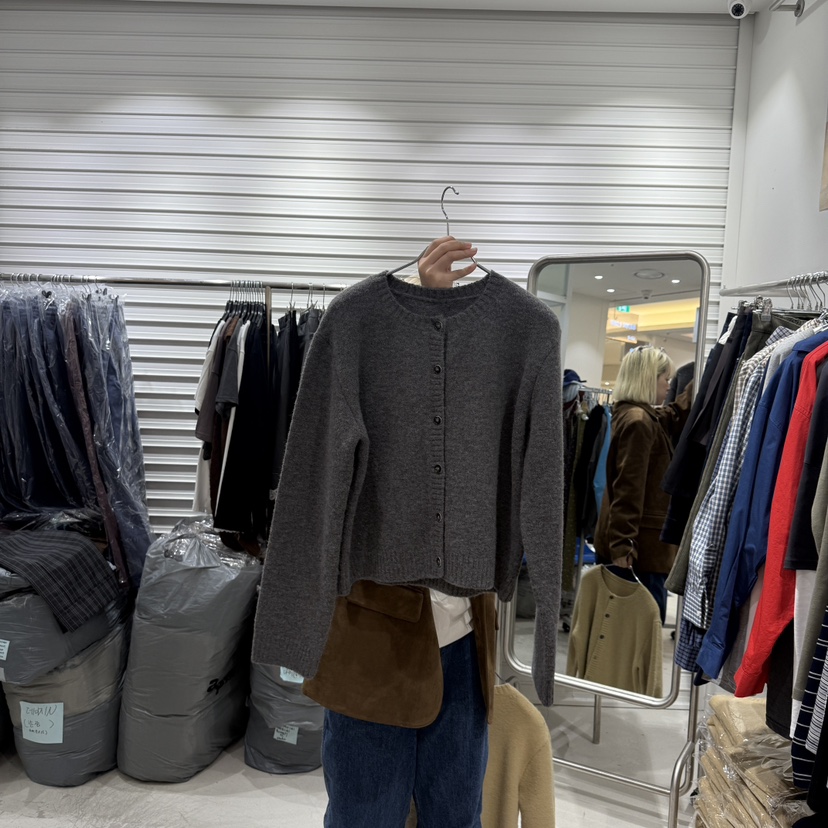 BRICKLANE東大門實拍女裝新品真品推薦休閑時尚人氣熱賣開衫BRICKLANE開衫圖色2灰色