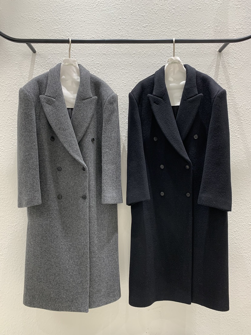 LUCY SALON韓國直郵女裝新品休閑時尚真品中長款大衣經典LUCY SALON中長款大衣