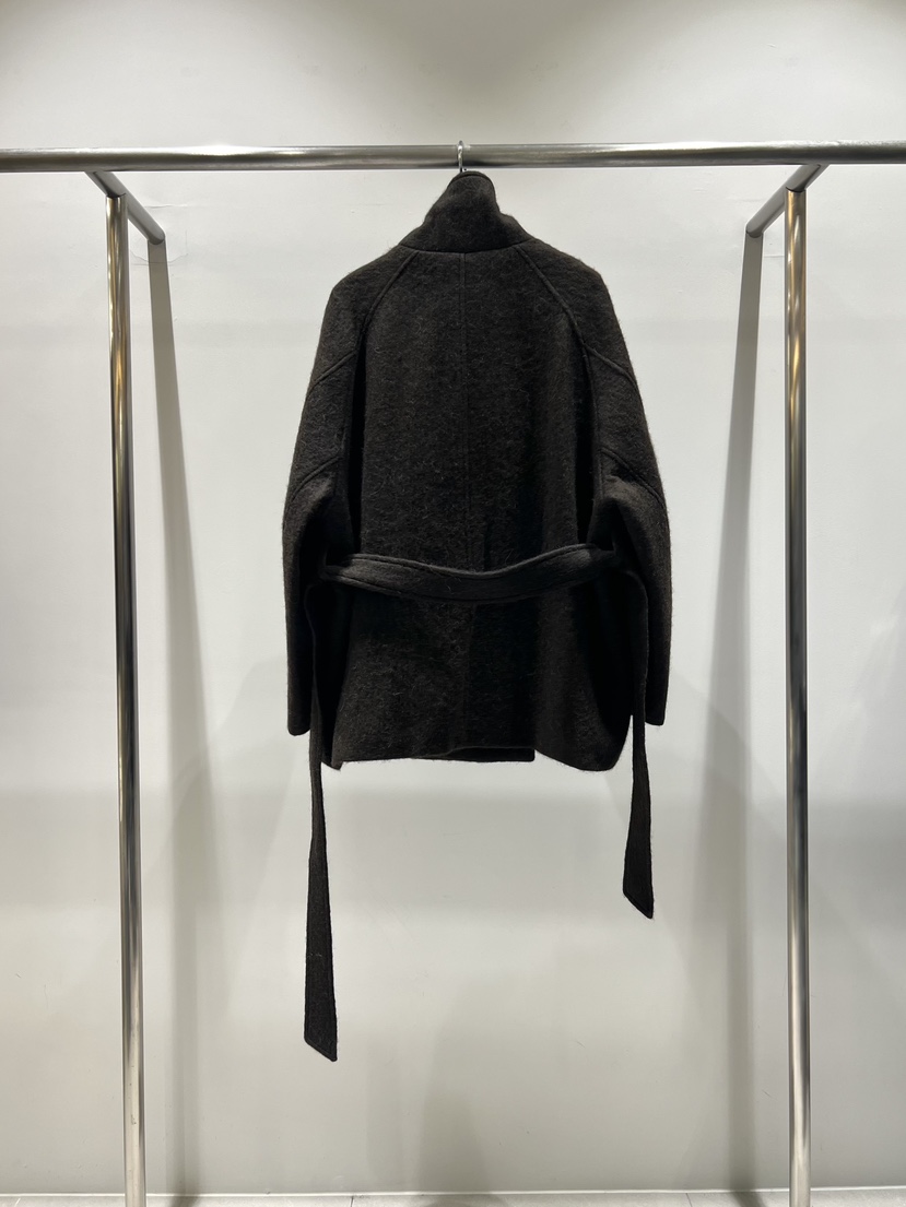 CESTLAVIE東大門代購女裝新品休閑真品短款大衣含腰帶高領CESTLAVIE短款大衣