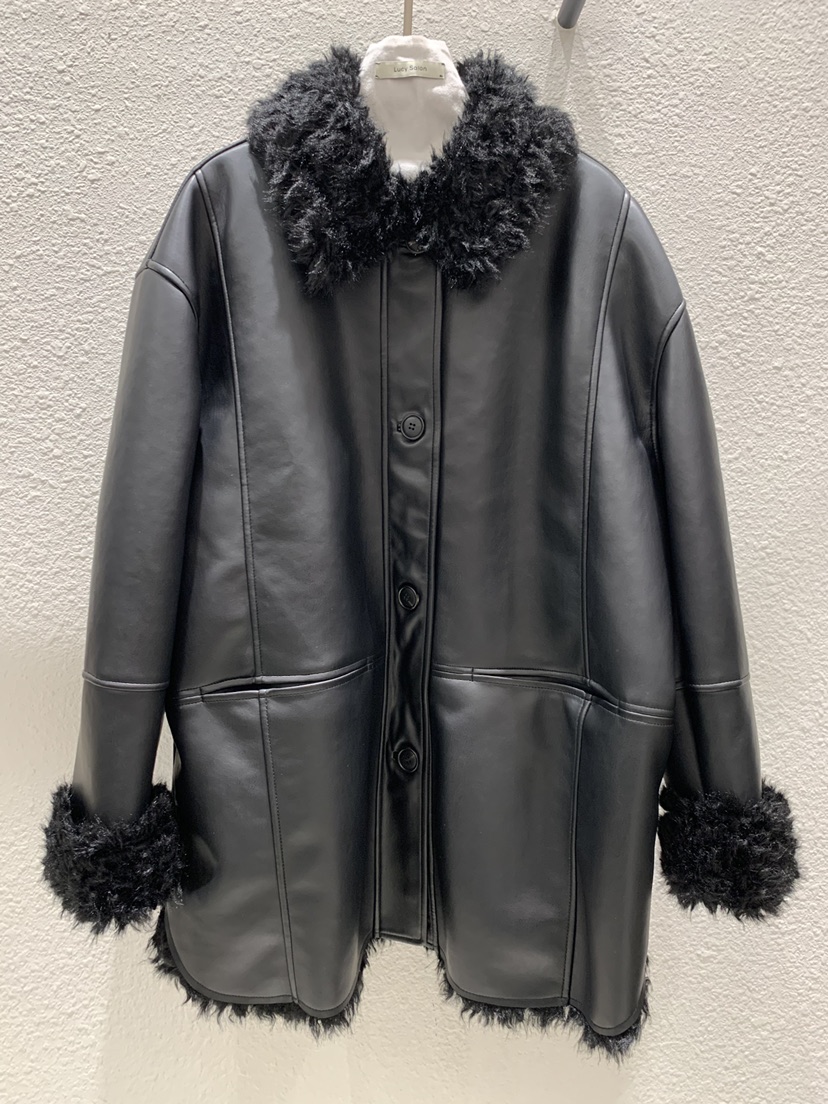 LUCY SALON東大門實拍女士新品推薦人氣休閑熱賣時尚夾克LUCY SALON夾克圖色2黑色