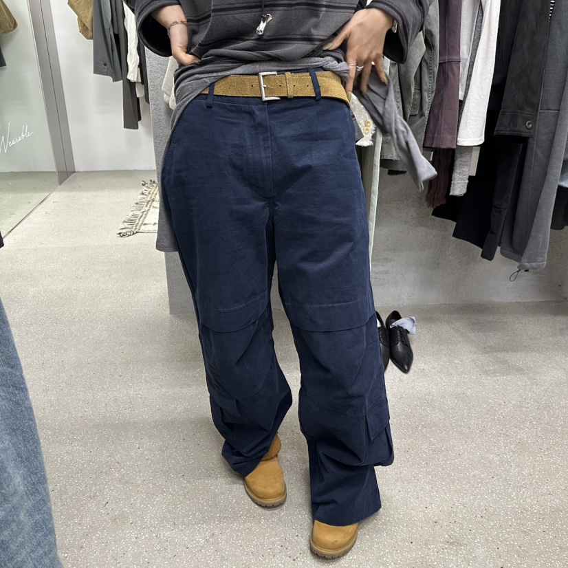 WEARABLE-L東大門直郵女裝新品熱賣真品休閑褲不含腰帶口袋WEARABLE休閑褲圖色1