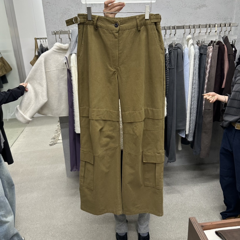 WEARABLE-L東大門直郵女裝新品熱賣真品休閑褲不含腰帶口袋WEARABLE休閑褲圖色2