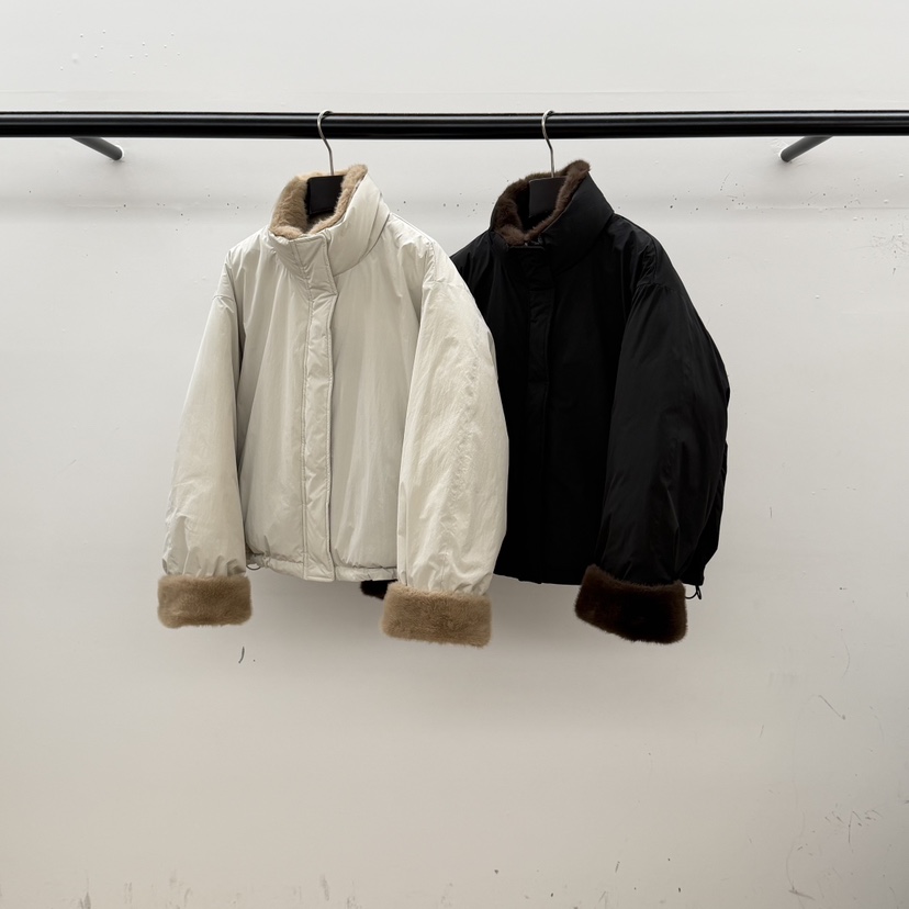 ID韓國代購女士新款真品時尚熱賣休閑短款羽絨服羽絨服毛絨ID短款羽絨服