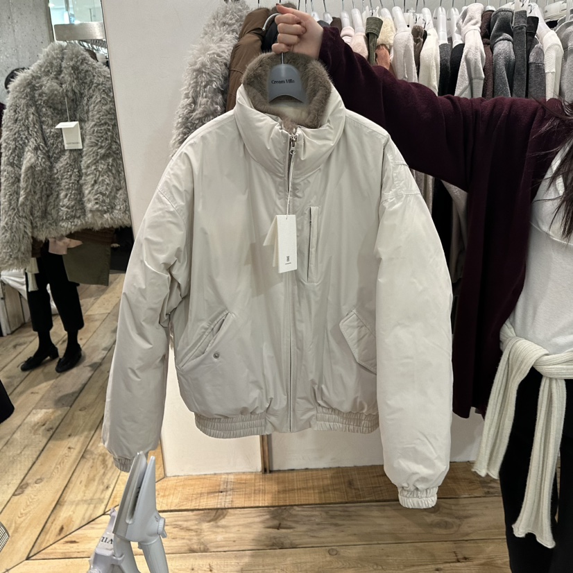 CREAM VILLA東大門直郵女裝新款推薦短款羽絨服折疊鴨絨CREAM VILLA短款羽絨服圖色1