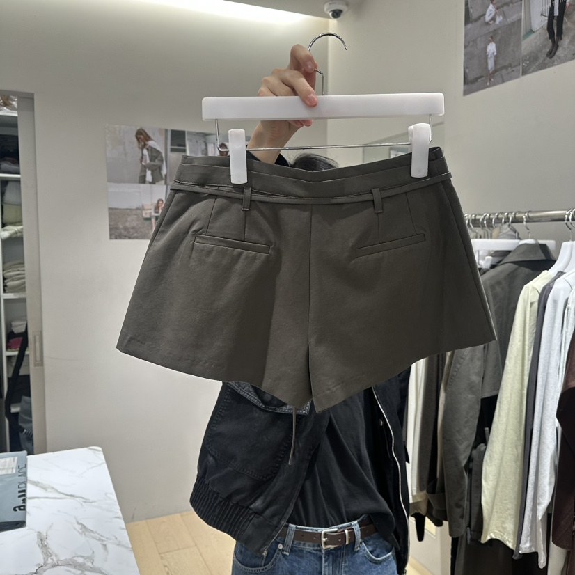 FAVOR-P東大門代購女士新品熱賣推薦真品休閑短褲含腰帶FAVOR-P短褲