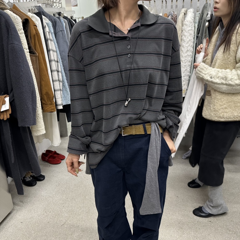 WEARABLE-L東大門實拍女士新款推薦人氣時尚真品長袖T恤WEARABLE長袖T恤圖色3