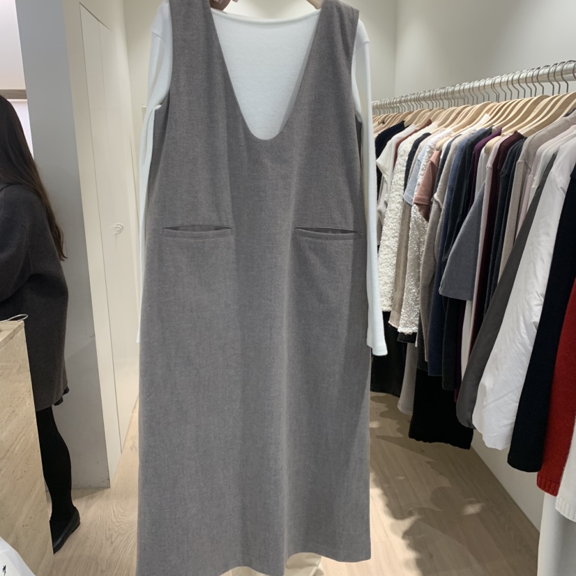 LIFFEY東大門實拍女士新品真品休閑熱賣連衣裙不含內搭V領LIFFEY連衣裙圖色1
