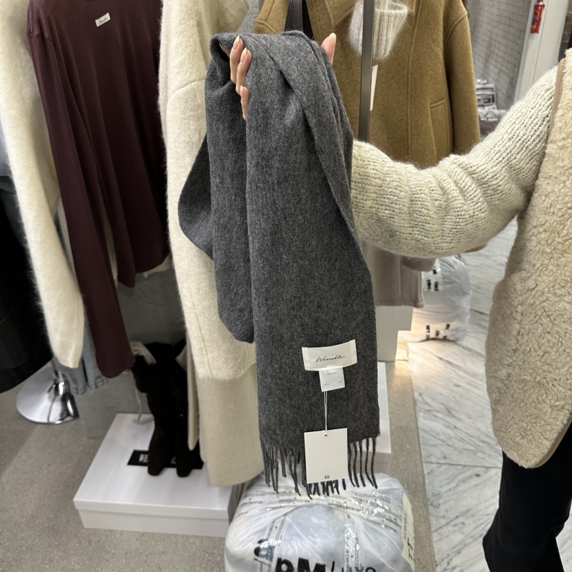 WEARABLE-L韓國代購女裝新品真品休閑推薦圍巾披肩羊毛圍巾WEARABLE圍巾/披肩圖色3