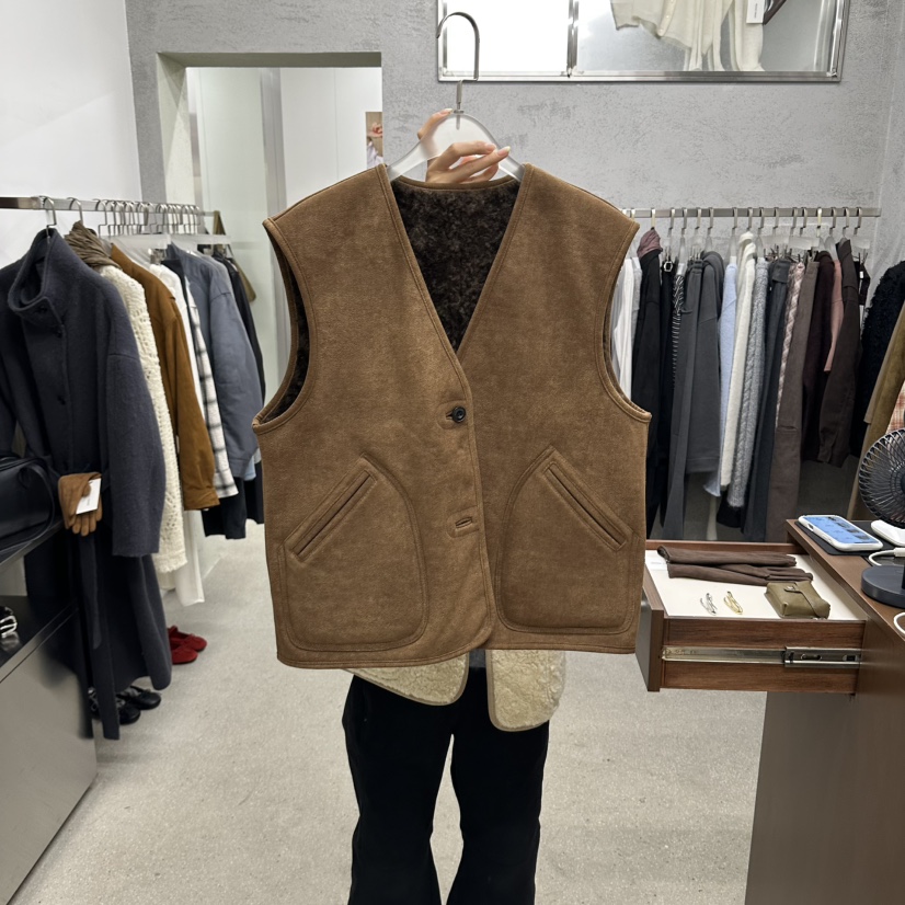 WEARABLE-L東大門實拍女裝新品時尚人氣馬甲不含內搭雙面WEARABLE馬甲圖色2