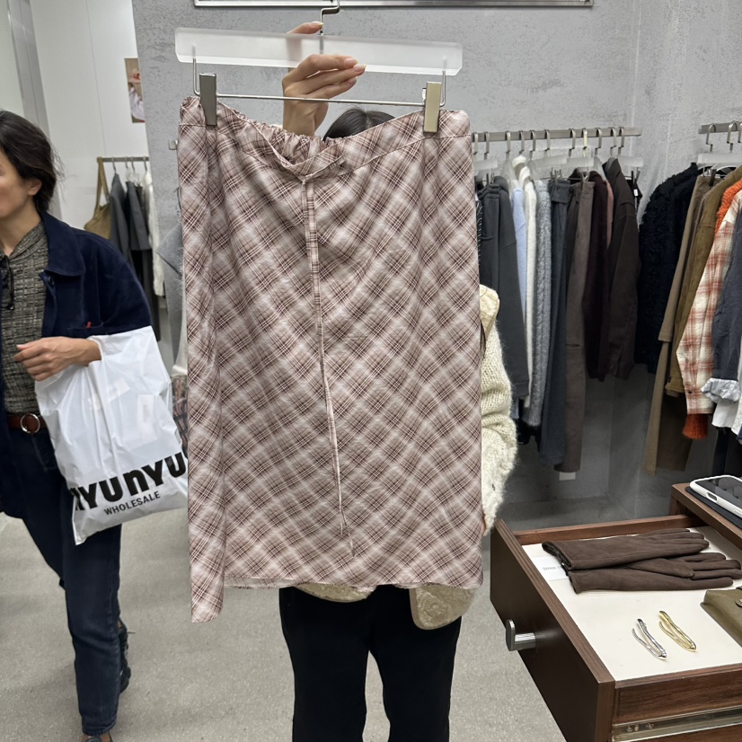 WEARABLE-L韓國代購女裝新款真品人氣推薦半身裙中短裙格子WEARABLE半身裙/中短裙圖色1