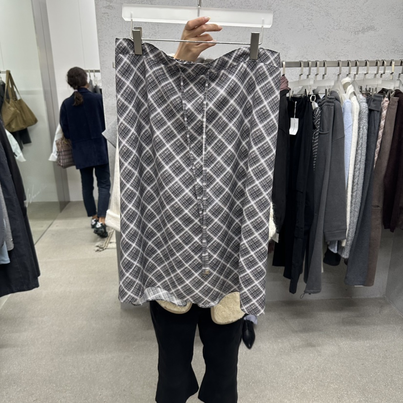 WEARABLE-L韓國代購女裝新款真品人氣推薦半身裙中短裙格子WEARABLE半身裙/中短裙圖色2