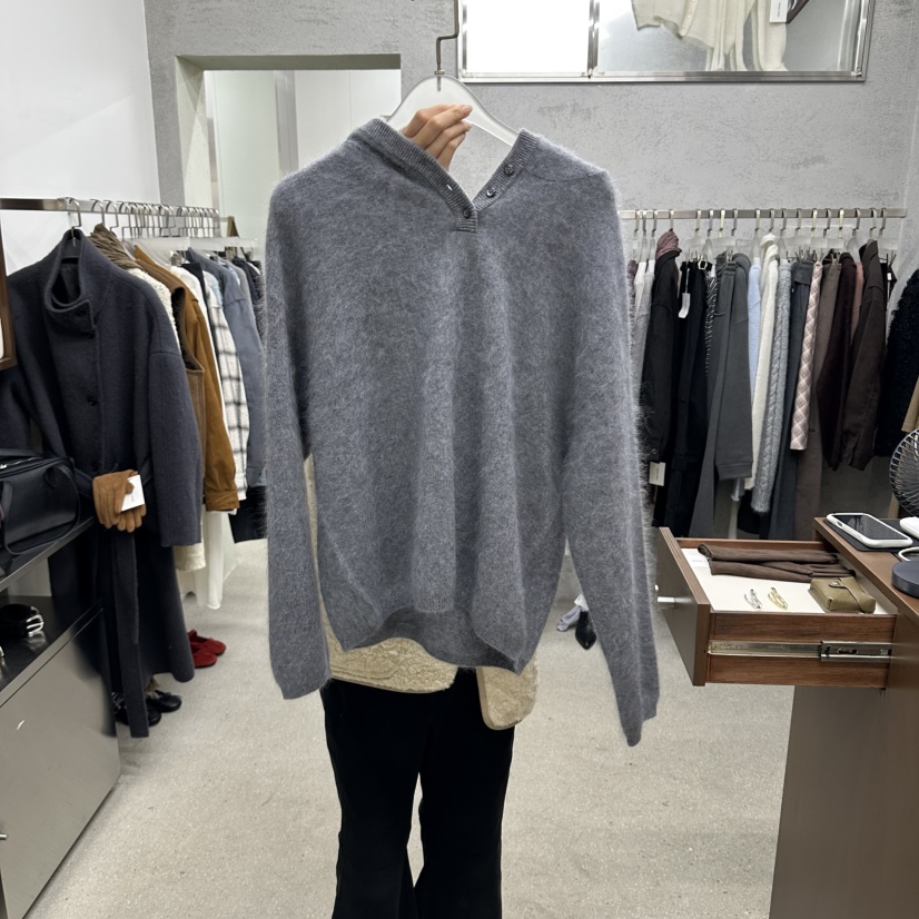 WEARABLE-L韓國直郵女士新品真品推薦人氣毛衣連帽衫羊絨WEARABLE毛衣圖色2