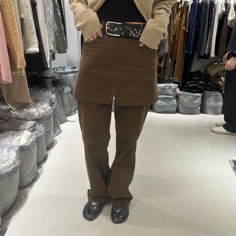 CONNAUGHT/DAILYJUD韓國代購女裝新款真品時尚裙褲燈芯絨CONNAUGHT/DAILYJUD裙褲圖色2