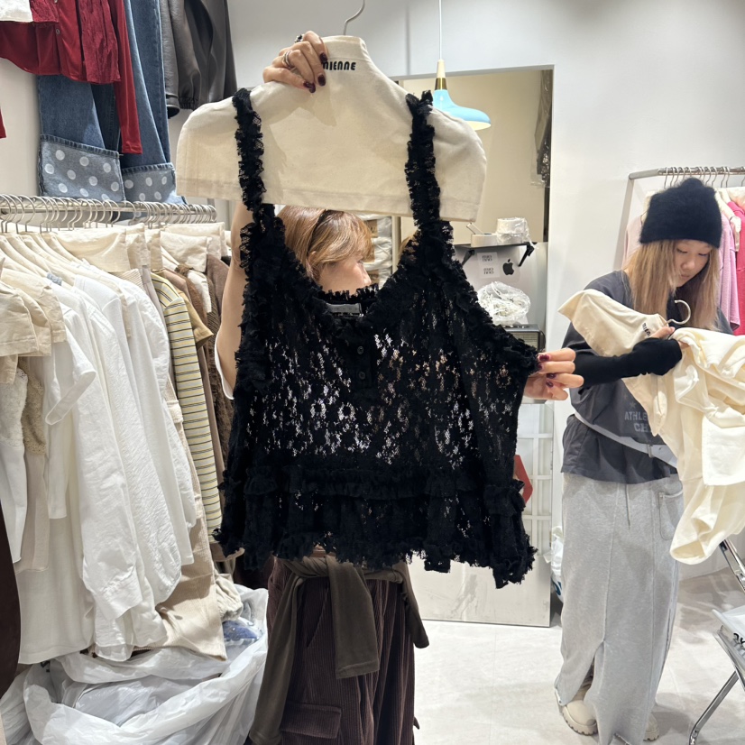 MIENNE東大門直郵女裝新品人氣熱賣真品推薦吊帶背心褶邊MIENNE吊帶/背心圖色2